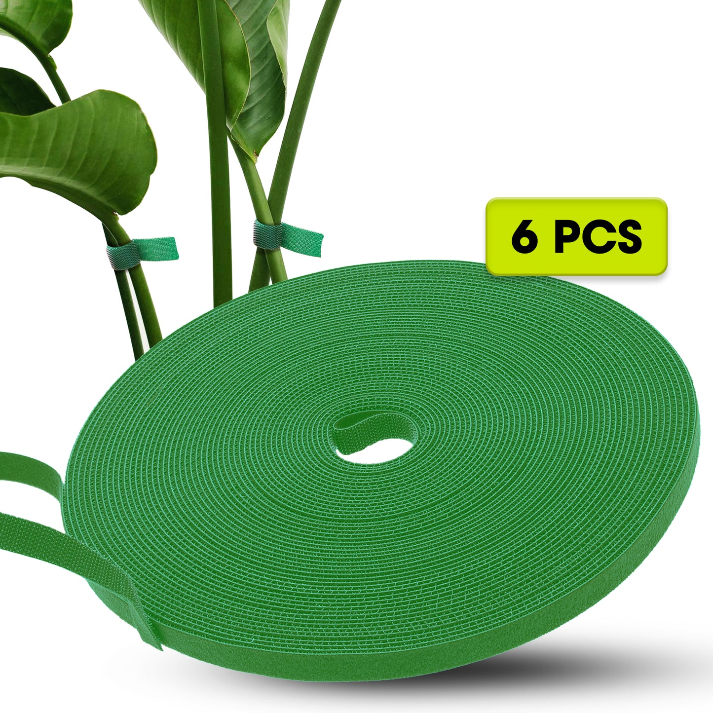 Duspro Garden Ties 52ft, Plant Supports for Effective Growing, Adjustable and Reusable Straps for Indoor and Outdoor Plants, Cut-to-Length