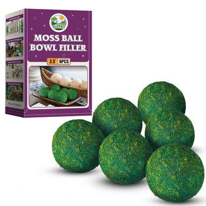 DUSPRO Moss Balls Decorative, Handmade Green Moss Balls for Bowls, Decorative Balls for Centerpiece Bowls