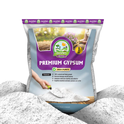 DUSPRO Recycle Gypsum Powder for Soil, Calcium Sulfate for Lawns, Plants, Mushroom Growing