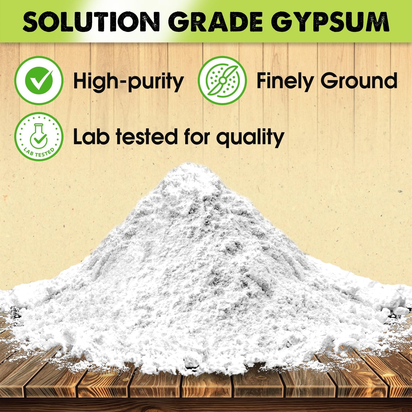 DUSPRO Recycle Gypsum Powder for Soil, Calcium Sulfate for Lawns, Plants, Mushroom Growing