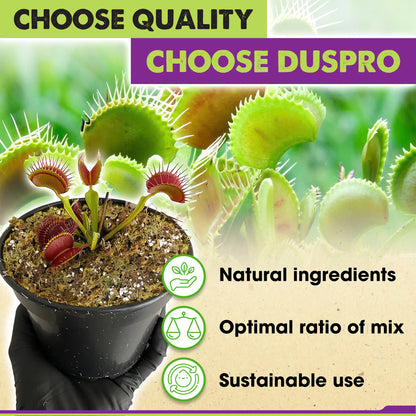 Carnivorous Plant Soil Mix - Include Forest Moss, Peat Moss, Perlite Potting Mix for Carnivorous Plants, Pitcher Plant, Butterworts, Sundews - Carnivorous Plant Food