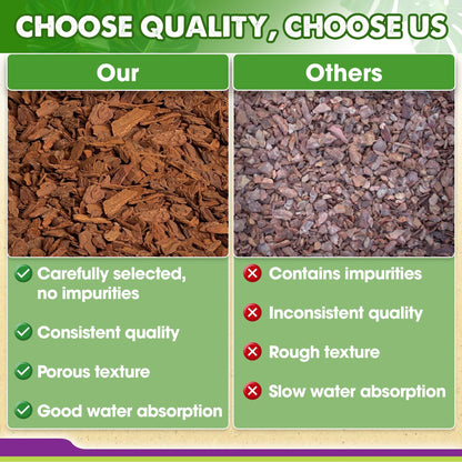 DUSPRO Orchid Bark Bulk, Fine Orchid Bark for Plants, Optimal Texture Bark for Orchids, Ideal Wood Chips for Plants