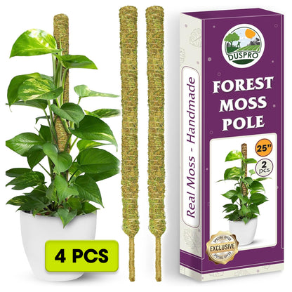 DUSPRO Natural Bendable Forest Moss Pole for Monstera Plant Stakes, Sphagnum Moss Stick for Monstera Plant Support