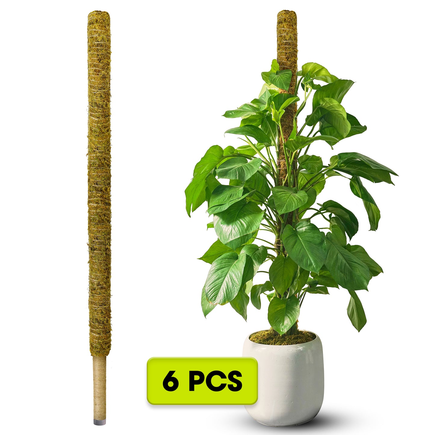 DUSPRO 59 Inches Non-Bendable Pole for Big Plants, Large Moss Pole for Plants Monstera, Plant Stakes for Indoor Plants (1pc., 59'')