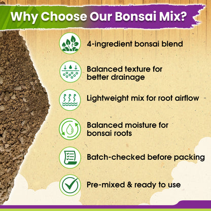 DUSPRO Recycle Premium Bonsai Soil Mix Ready to Use Pre-Mixed 5in1 with Akadama, Pumice, Vermiculite, and Peat Moss