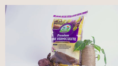 Fine Vermiculite for Gardening, Natural Soil Additive and Substrate Conditioner for Gardening, Uniform Particle Size